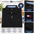 Camiseta polo Tommy Hilfiger negra para hombre talla M