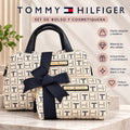 Set de bolso y cosmetiquera Tommy Hilfiger azul