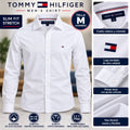 Camisa Tommy Hilfiger blanca para hombre talla M