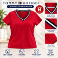 Camiseta Tommy Hilfiger roja para mujer talla M