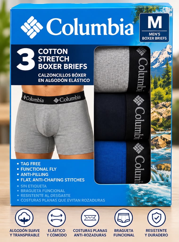 Bóxer Columbia para hombre talla M